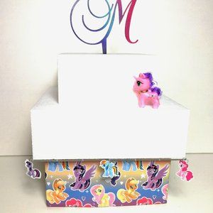 12" Square My Little Pony Inspired Cake Stand